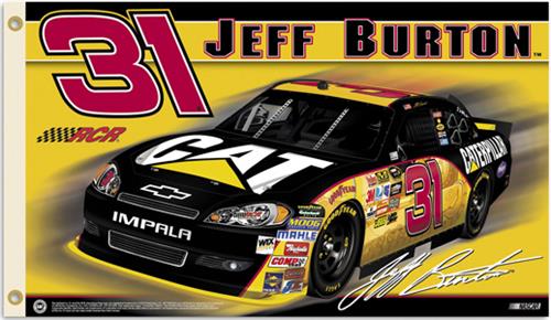 NASCAR Jeff Burton #31 2011 2-Sided Flag