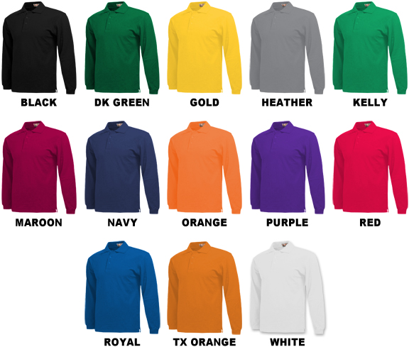 Baw Youth Long Sleeve Classic Polo Shirts