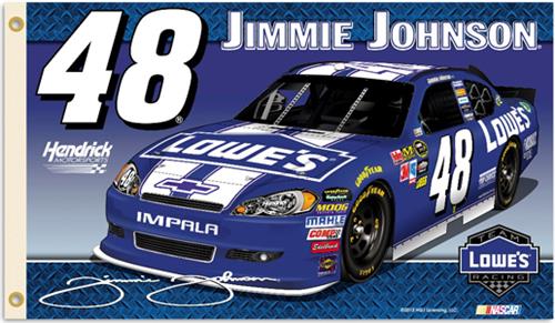 NASCAR Jimmie Johnson #48 2-Sided 3' x 5' Flag