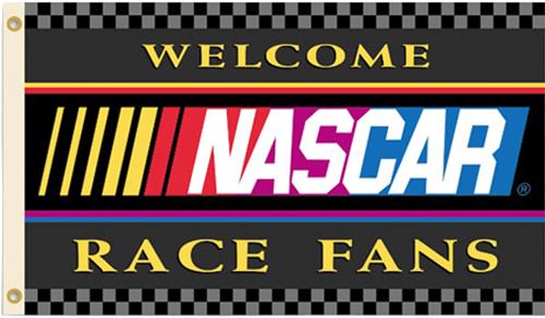 NASCAR Welcome Race Fans 1-Sided Flag