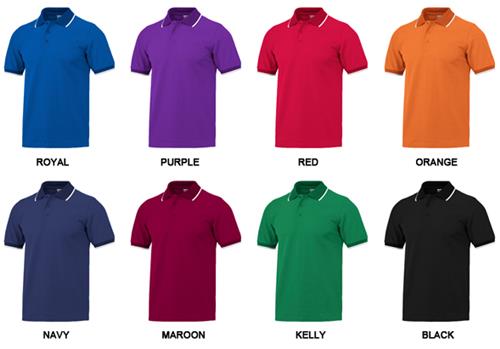 Adult SS Birdseye Polo Shirts. Printing is available for this item.