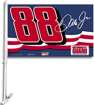 NASCAR Earnhardt Jr. 2-Sided 11" x 18" Car Flag