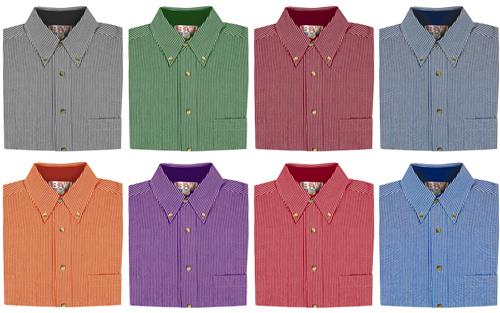 Men's SS Classic Stripe Gingham Woven Shirts