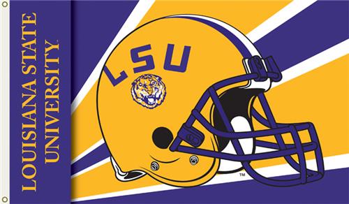 COLLEGIATE Louisiana State Helmet 3' x 5' Flag