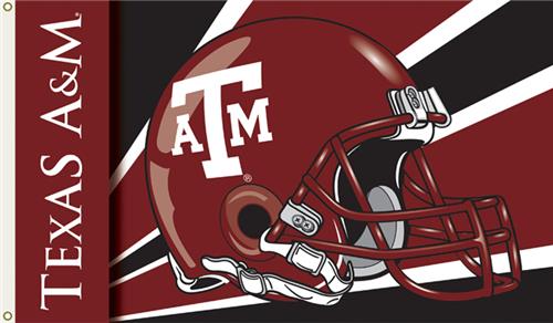 COLLEGIATE Texas A&M Aggies Helmet 3' x 5' Flag