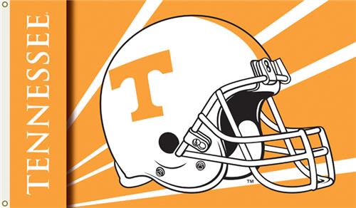 COLLEGIATE Tennessee Helmet 3' x 5' Flag