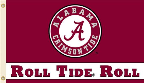 COLLEGIATE Alabama Roll Tide Roll 3' x 5' Flag