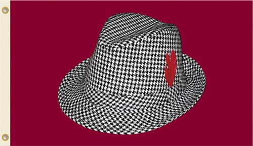 COLLEGIATE Alabama Houndstooth Hat 3' x 5' Flag