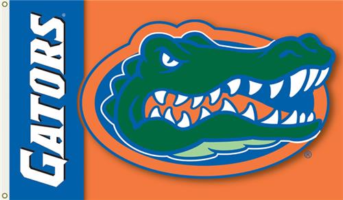 COLLEGIATE Florida Gators on Orange 3' x 5' Flag