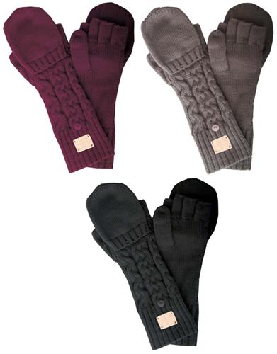 NIKE Chunky Cable Knit Gloves