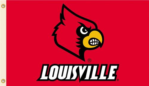 COLLEGIATE Louisville Logo Only 3' x 5' Flag