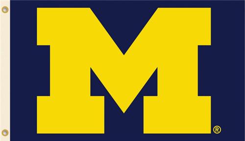 COLLEGIATE Michigan Logo Only 3' x 5' Flag