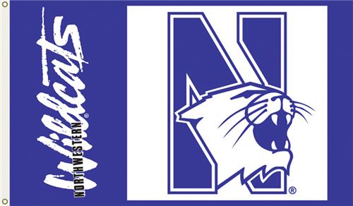COLLEGIATE Northwestern Wildcats 3' x 5' Flag