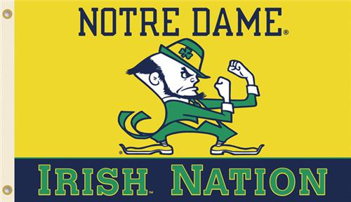 COLLEGIATE Notre Dame Irish Nation 3' x 5' Flag