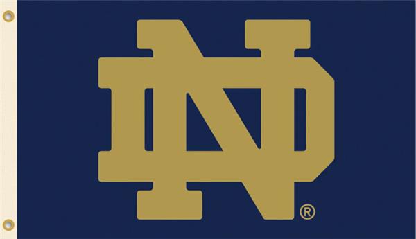 COLLEGIATE Notre Dame Logo Only 3' x 5' Flag