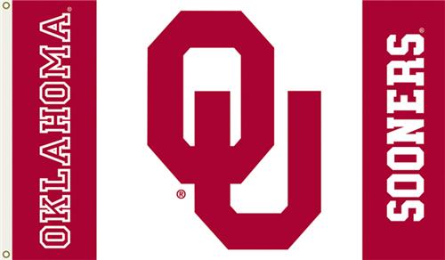 COLLEGIATE Oklahoma Sooners Red/White 3' x 5' Flag