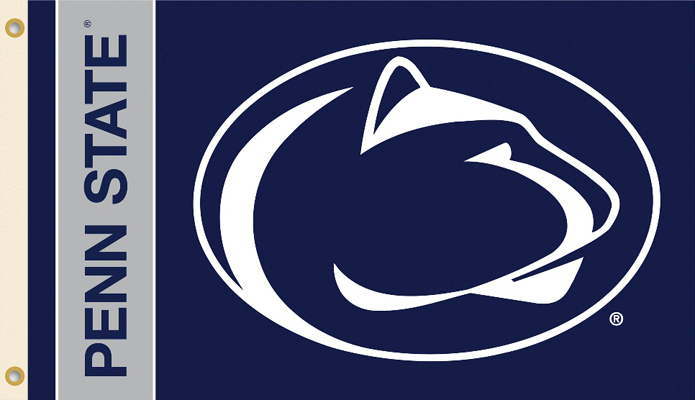 E34623 COLLEGIATE Penn State 2-Sided 3' x 5' Flag