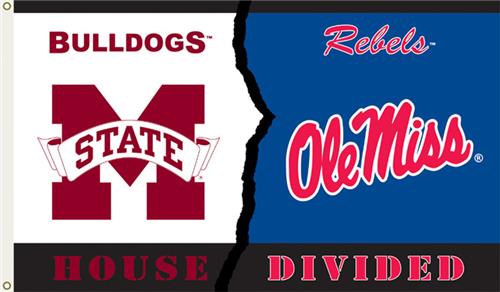 COLLEGIATE Miss St.-Ole Miss House Divided Flag