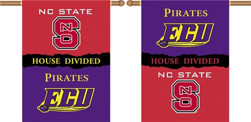 COLLEGIATE NC St.-E. Carolina House Divided Banner
