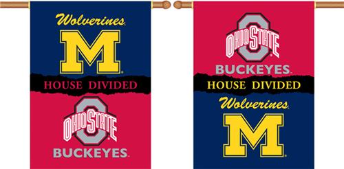 COLLEGIATE Michigan-Ohio St. House Divided Banner