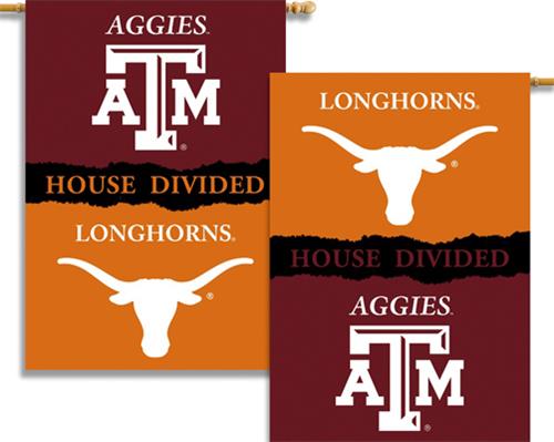 COLLEGIATE Texas-Texas A&M House Divided Banner