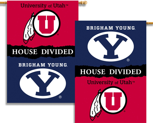 COLLEGIATE Utah-BYU House Divided Banner