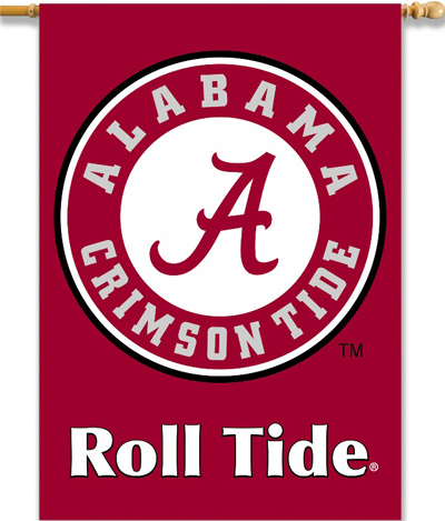COLLEGIATE Alabama Circle "A" 2-Sided Banner