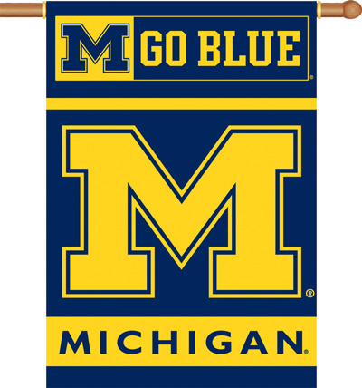 COLLEGIATE Michigan 2-Sided 28" x 40" Banner