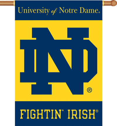 COLLEGIATE Notre Dame 2-Sided 28" x 40" Banner