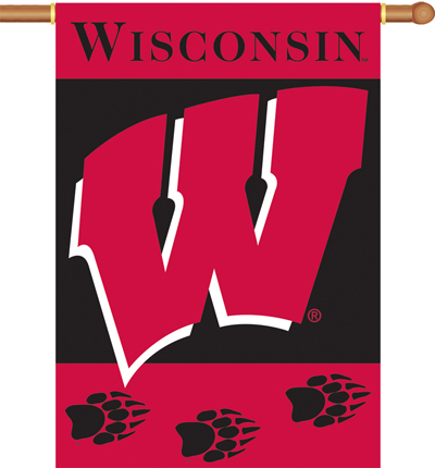COLLEGIATE Wisconsin 2-Sided 28" x 40" Banner