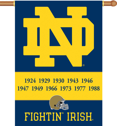COLLEGIATE Notre Dame 2-Sided 28" x 40" Banner