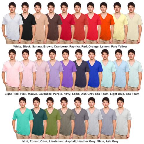 American Apparel Unisex Fine Jersey V-Neck T-Shirt - Soccer Equipment ...