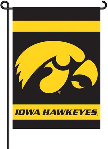 COLLEGIATE Iowa 2-Sided 13" x 18" Garden Flag