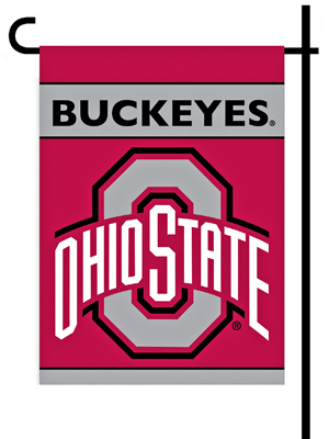Ohio State Buckeyes 2-Sided 13" x 18" Garden Flag