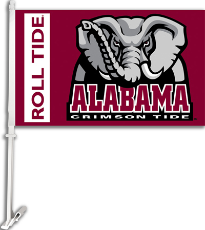 COLLEGIATE Alabama 2-Sided 11" x 18" Car Flag