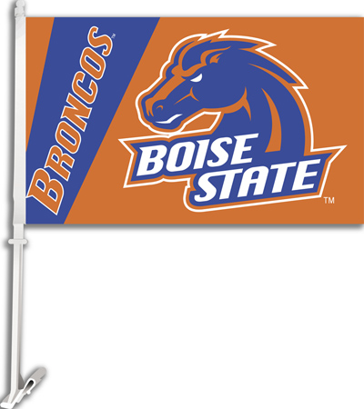 COLLEGIATE Boise State 2-Sided 11" x 18" Car Flag