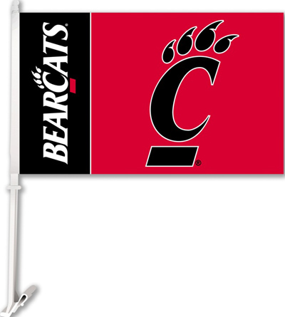 COLLEGIATE Cincinnati 2-Sided 11" x 18" Car Flag