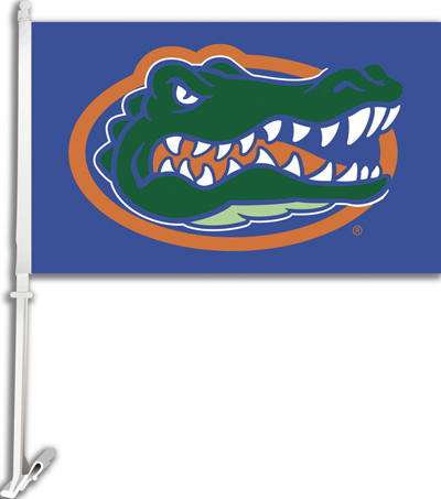 COLLEGIATE Florida on Blue 11" x 18" Car Flag