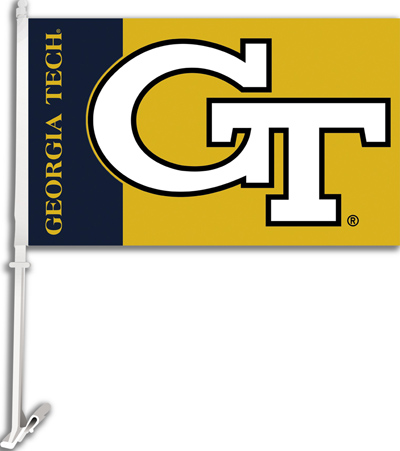 COLLEGIATE Georgia Tech 2-Sided 11" x 18" Car Flag