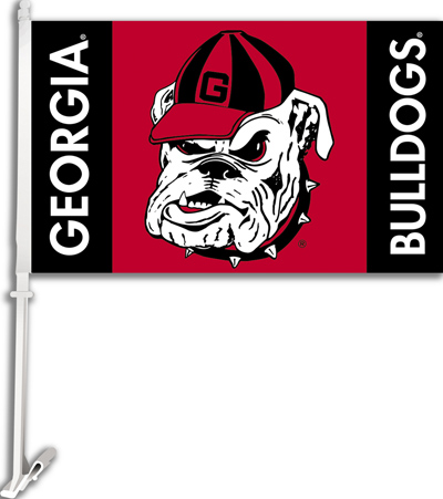 COLLEGIATE Georgia Bulldog 11" x 18" Car Flag
