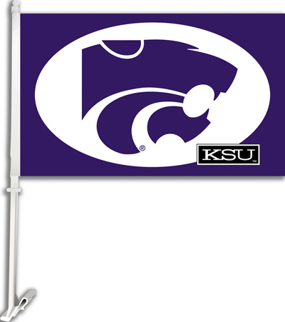 COLLEGIATE Kansas State 2-Sided 11" x 18" Car Flag