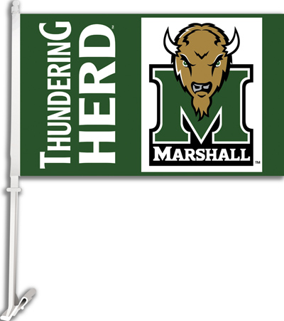 COLLEGIATE Marshall 2-Sided 11" x 18" Car Flag