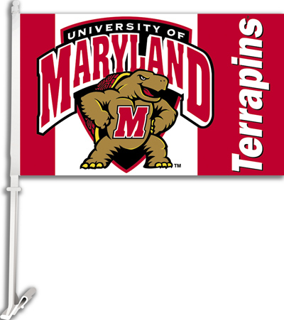 COLLEGIATE Maryland 2-Sided 11" x 18" Car Flag