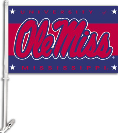 COLLEGIATE Mississippi 2-Sided 11" x 18" Car Flag