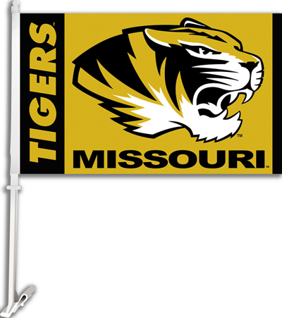 COLLEGIATE Missouri 2-Sided 11" x 18" Car Flag