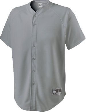 (Adult Small - Blue Grey) Full Button Baseball Jerseys