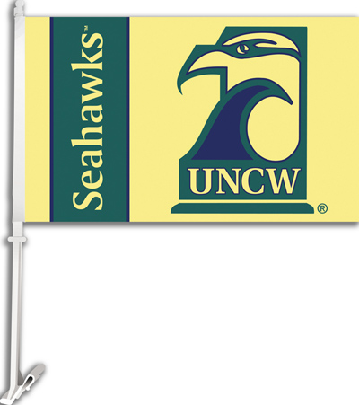 COLLEGIATE UNC Wilmington 11" x 18" Car Flag
