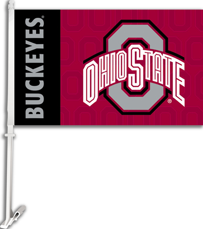 COLLEGIATE Ohio State 2-Sided 11" x 18" Car Flag