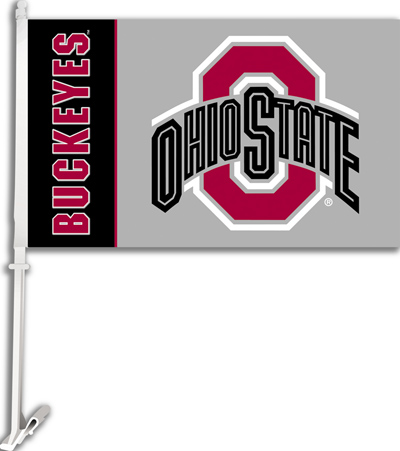 COLLEGIATE Ohio State 2-Sided 11" x 18" Car Flag