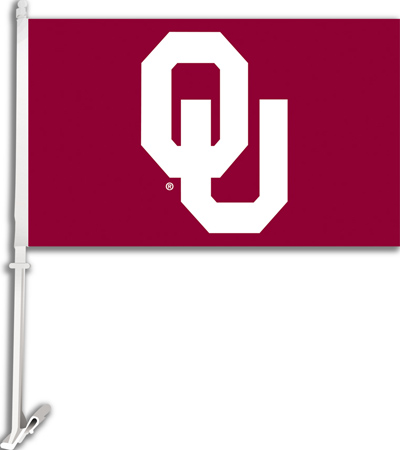 COLLEGIATE Oklahoma 2-Sided 11" x 18" Car Flag
